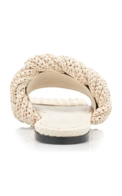 Bottega Veneta Lido Raffia Flat Sandals 9 Bottega Veneta Lido Raffia Flat Sandals -Lady Fashion Store bottega veneta ivory lido raffia flat sandals 2