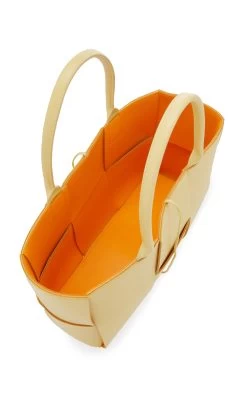 Bottega Veneta The Arco Small Leather Tote Bag -Lady Fashion Store bottega veneta neutral arco small leather tote bag 4