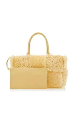 Bottega Veneta The Arco Small Shearling Tote Bag -Lady Fashion Store bottega veneta neutral arco tote shearling small 4