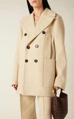 Bottega Veneta Double-Breasted Cocoon Coat