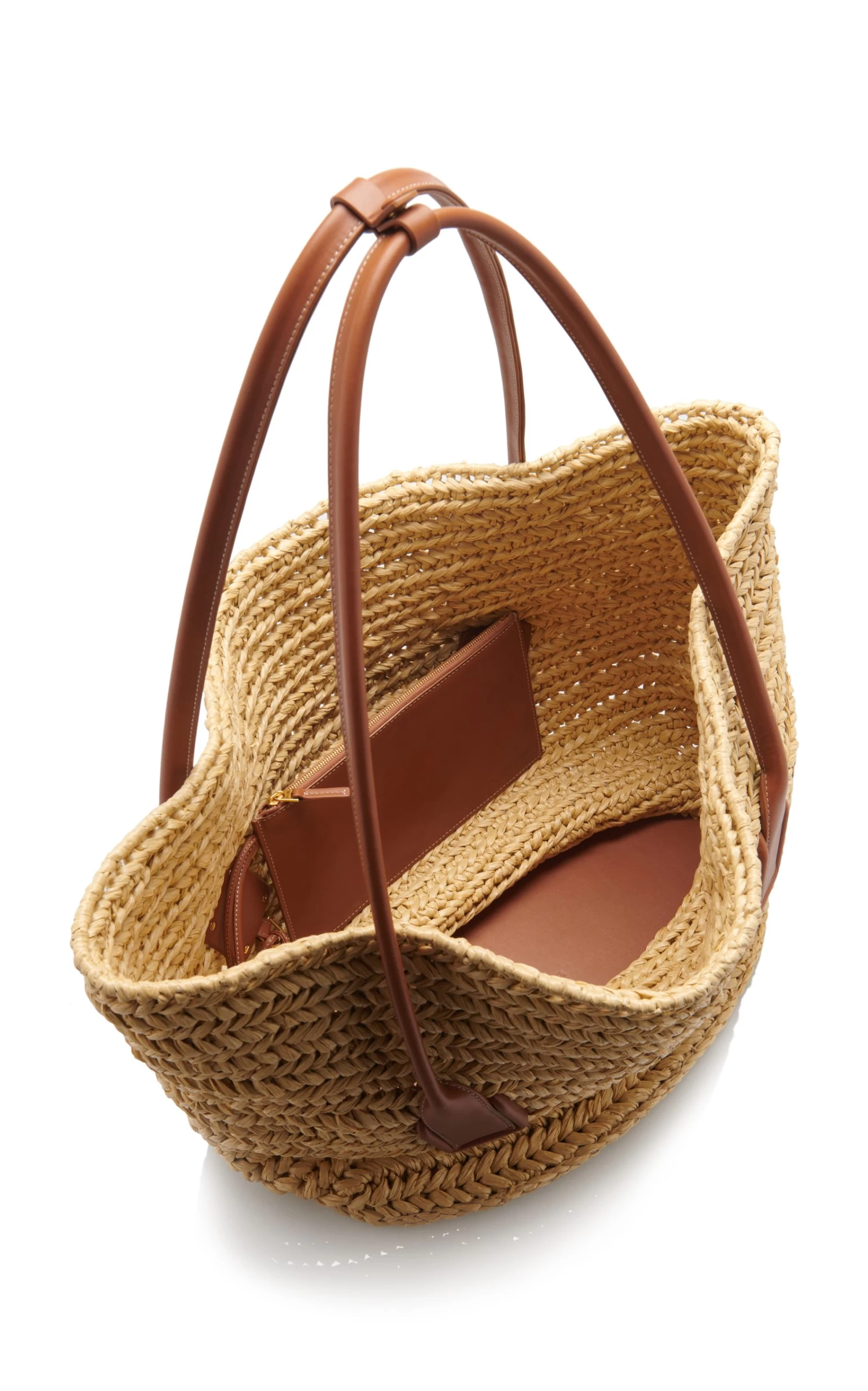 Bottega Veneta Medium Arco Crochet Raffia Tote Bag 8 Bottega Veneta Medium Arco Crochet Raffia Tote Bag - Image 6