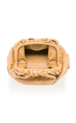 Bottega Veneta The Pouch Intrecciato Leather Clutch 8 Bottega Veneta The Pouch Intrecciato Leather Clutch -Lady Fashion Store bottega veneta neutral the pouch gathered intrecciato leather clutch 2