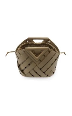 Bottega Veneta The Point Leather Woven Tote 12 Bottega Veneta The Point Leather Woven Tote -Lady Fashion Store bottega veneta neutral triangle top handle leather tote 4