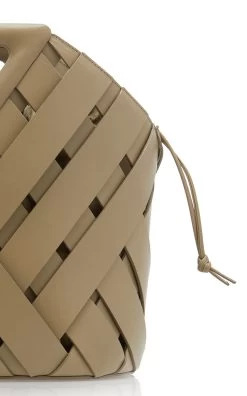 Bottega Veneta The Point Leather Woven Tote 13 Bottega Veneta The Point Leather Woven Tote -Lady Fashion Store bottega veneta neutral triangle top handle leather tote 5