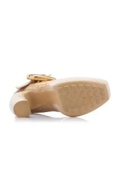 Bottega Veneta Croc-Embossed Leather Mary-Jane Platform Pumps -Lady Fashion Store bottega veneta nude mary jane croc embossed pumps 6