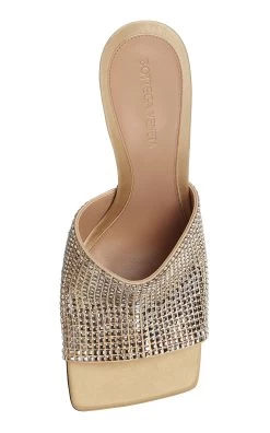Bottega Veneta Sparkle Slide Stretch Satin Sandals 7 Bottega Veneta Sparkle Slide Stretch Satin Sandals -Lady Fashion Store bottega veneta nude stretch satin sparkle slide sandals 1