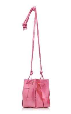 Bottega Veneta Small Metallic Leather Bucket Bag 9 Bottega Veneta Small Metallic Leather Bucket Bag -Lady Fashion Store bottega veneta pink bucket bag metallic small 2