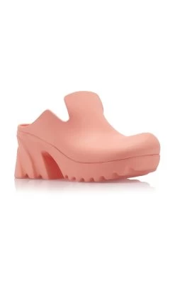 Bottega Veneta Rubber Flash Mules -Lady Fashion Store bottega veneta pink pump micro rubber gel rubber 3