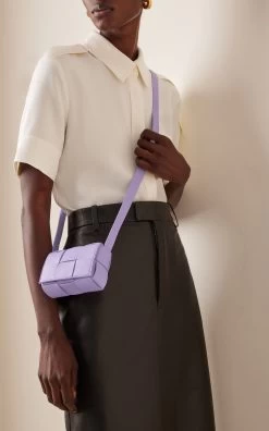 Bottega Veneta Mini Cassette Leather Crossbody Bag