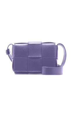 Bottega Veneta Mini Cassette Leather Crossbody Bag 12 Bottega Veneta Mini Cassette Leather Crossbody Bag -Lady Fashion Store bottega veneta purple candy cassette intreccio leather bag 4