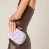 Bottega Veneta Knot Intreccio Velvet Minaudiere