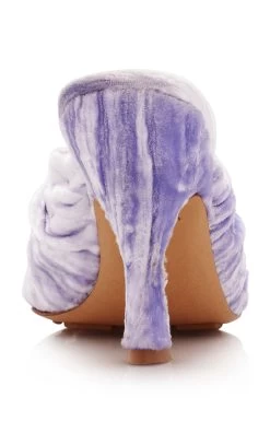 Bottega Veneta Velvet Mules -Lady Fashion Store bottega veneta purple mule pump textured viscose silk velvet 2
