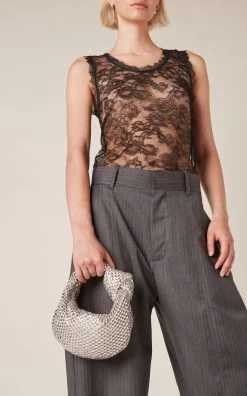 Bottega Veneta The Mini Jodie Crystal-Net Leather Bag