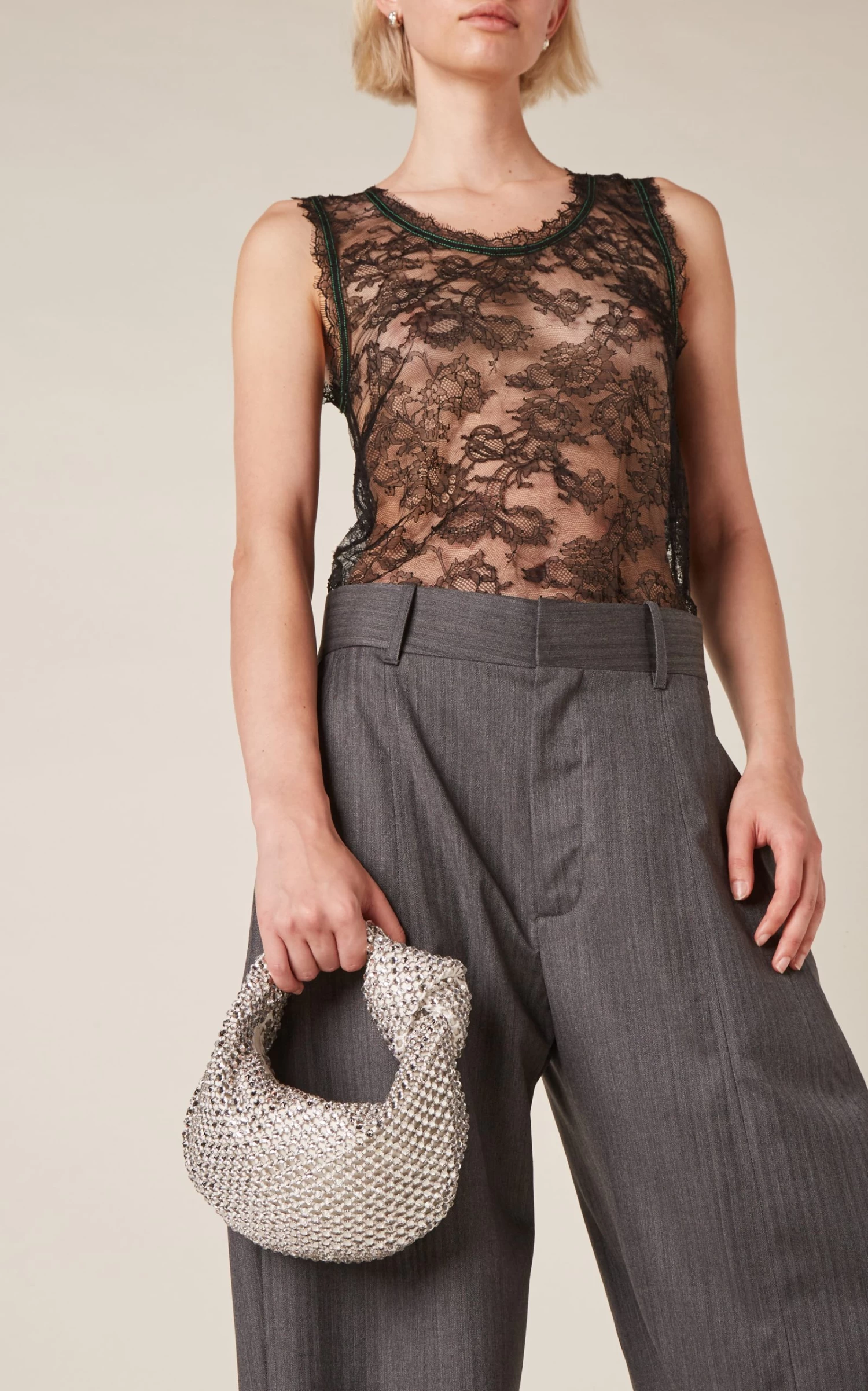 Bottega Veneta The Mini Jodie Crystal-Net Leather Bag 3 Bottega Veneta The Mini Jodie Crystal-Net Leather Bag