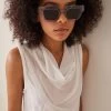 Bottega Veneta Square-Frame Acetate Sunglasses -Lady Fashion Store bottega veneta white bv1230s