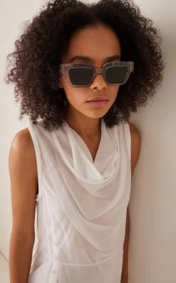 Bottega Veneta Square-Frame Acetate Sunglasses