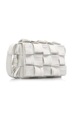 Bottega Veneta The Cassette Fringed Leather Bag -Lady Fashion Store bottega veneta white cassette fringe leather 3