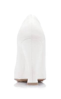 Bottega Veneta Leather Pumps -Lady Fashion Store bottega veneta white leather pumps 3