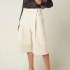 Bottega Veneta Pleated Cotton Shorts