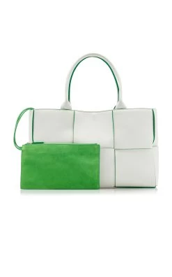 Bottega Veneta The Arco Medium Leather Tote Bag -Lady Fashion Store bottega veneta white the arco medium leather tote bag 4