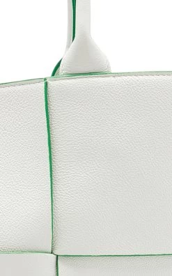 Bottega Veneta The Arco Medium Leather Tote Bag -Lady Fashion Store bottega veneta white the arco medium leather tote bag 5