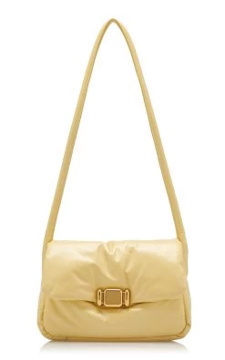 Bottega Veneta Padded Leather Bag -Lady Fashion Store bottega veneta yellow pad leather bag 3