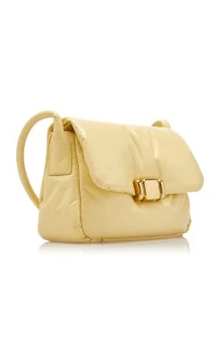 Bottega Veneta Padded Leather Bag -Lady Fashion Store bottega veneta yellow pad leather bag 4