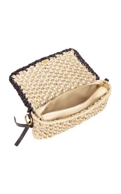 Nia Woven Leather Shoulder Bag -Lady Fashion Store brandon blackwood neutral nia bag 2