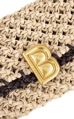 Nia Woven Leather Shoulder Bag -Lady Fashion Store brandon blackwood neutral nia bag 4