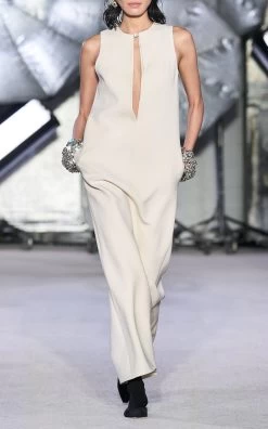 Kim Cutout Wool-Silk Midi Dress -Lady Fashion Store brandon maxwell ivory the kim wool silk midi dress 4