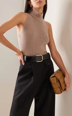 Silk-Cashmere Knit Bodysuit