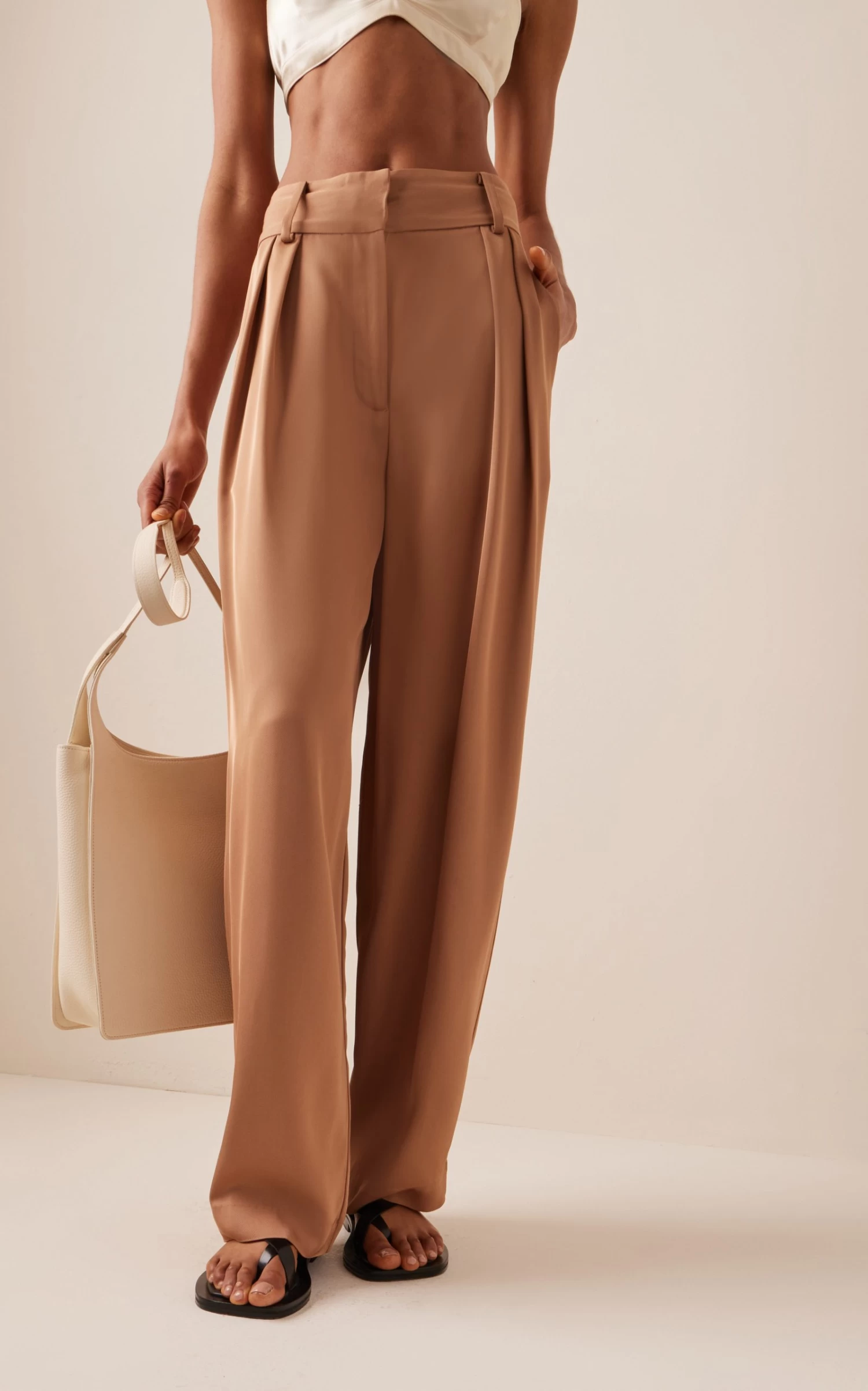By Malene Birger Piscali Wide-Leg Twill Pants 4 By Malene Birger Piscali Wide-Leg Twill Pants - Image 2