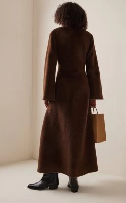 By Malene Birger Ponzana Alpaca-Wool Coat -Lady Fashion Store by malene birger brown ponzana wool coat 2