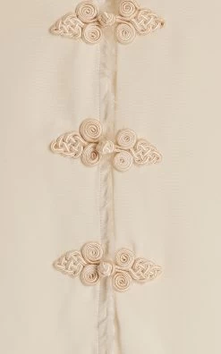 By Malene Birger Esmy Fringed Vest -Lady Fashion Store by malene birger neutral esmy fringe trimmed vest 4