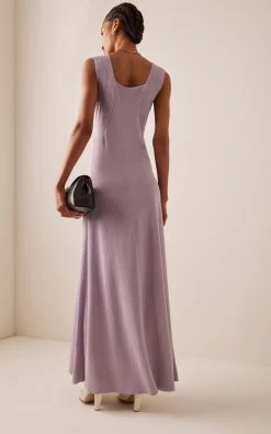 By Malene Birger Lilo Maxi Dress -Lady Fashion Store by malene birger purple lilo maxi dress 2
