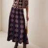 Sandrine Jacquard Maxi Skirt -Lady Fashion Store cara cara multi sandrine skirt