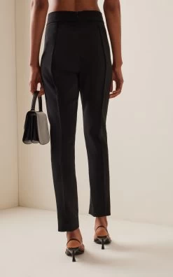 Carolina Herrera High-Rise Skinny Pants -Lady Fashion Store carolina herrera black high rise skinny pants 2