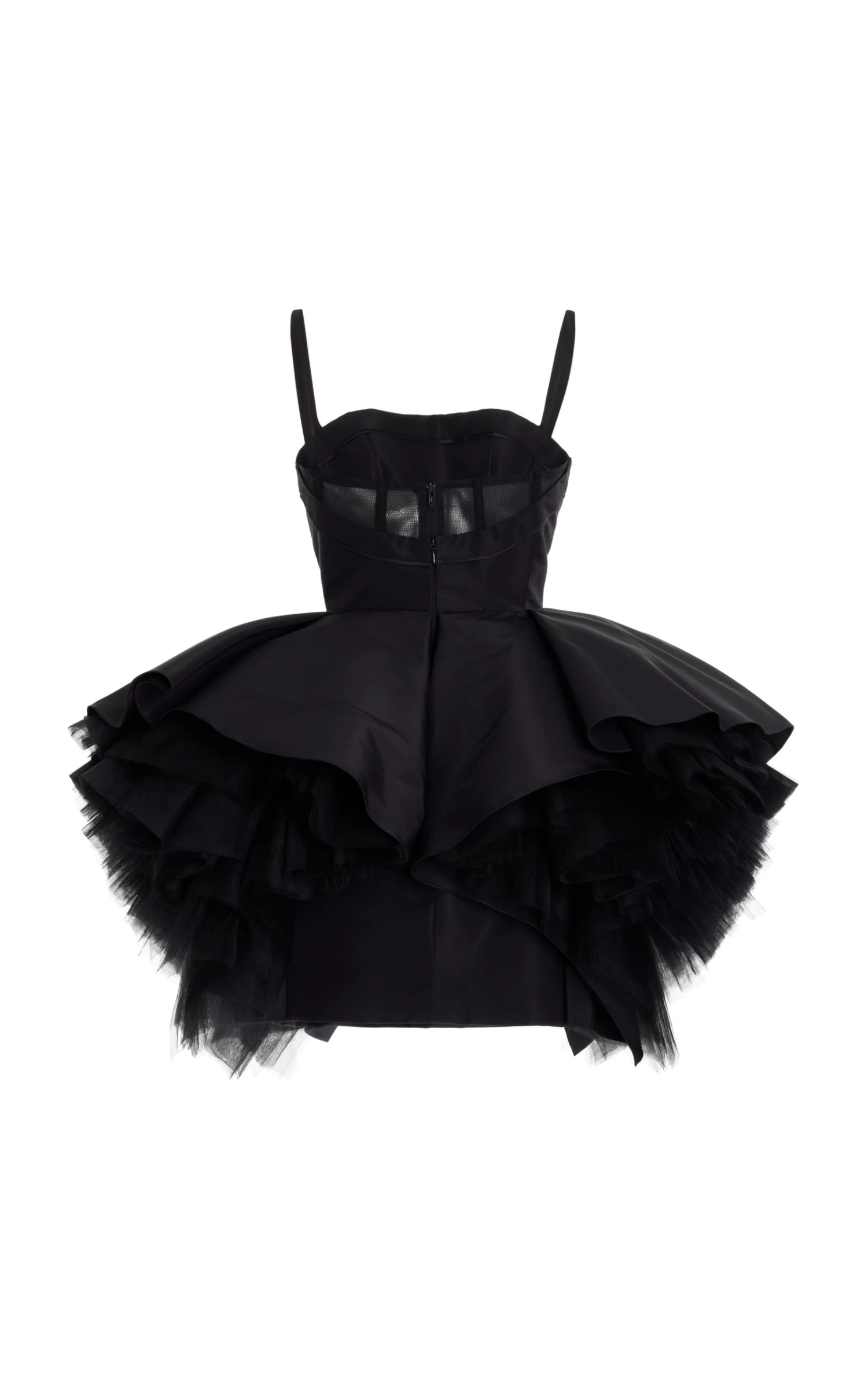 Carolina Herrera Corsetted Hip-Detailed Silk Faille Mini Dress 4 Carolina Herrera Corsetted Hip-Detailed Silk Faille Mini Dress - Image 2