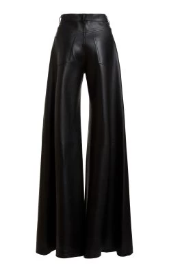 Chloé Leather Wide-Leg Pants