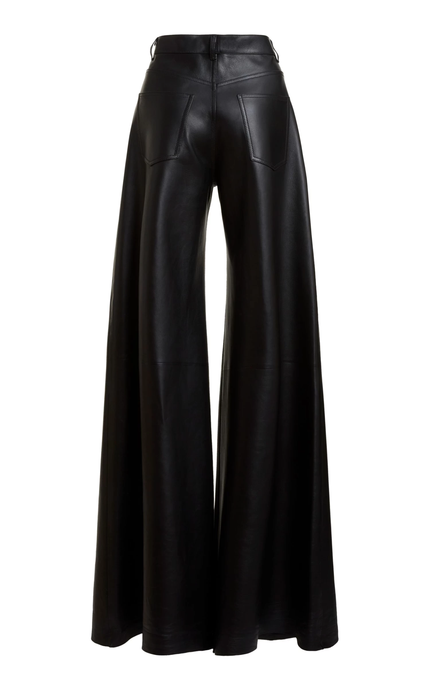 Chloé Leather Wide-Leg Pants 3 Chloé Leather Wide-Leg Pants