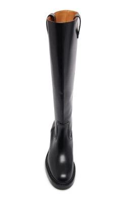 Chloé Mallo Leather Knee Boots 9 Chloé Mallo Leather Knee Boots -Lady Fashion Store chloe black mallo leather boots 2