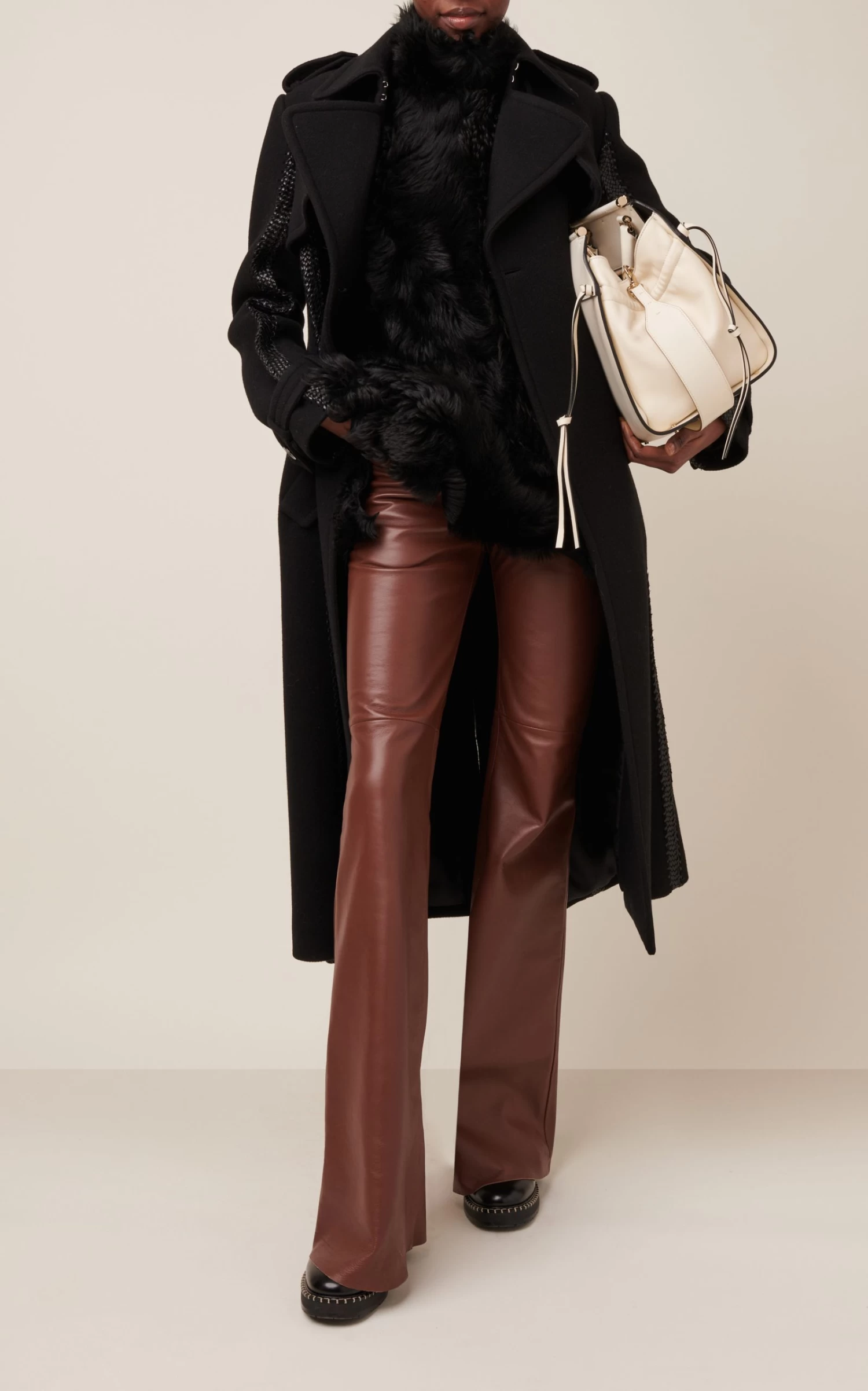 Chloé Leather Wide-Leg Pants 4 Chloé Leather Wide-Leg Pants - Image 2
