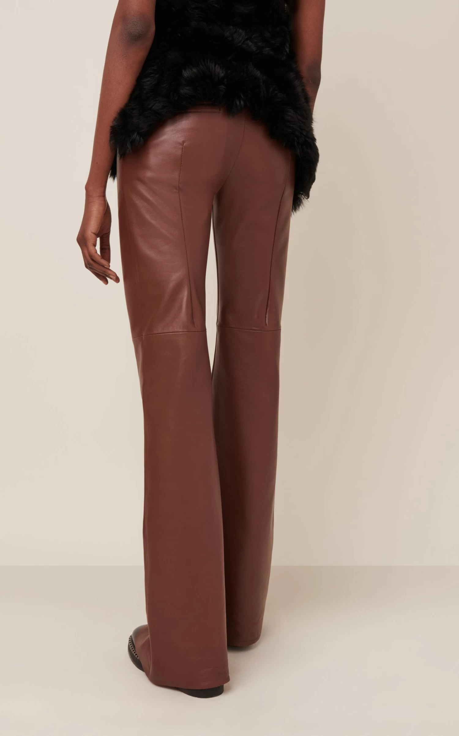 Chloé Leather Wide-Leg Pants 6 Chloé Leather Wide-Leg Pants - Image 4