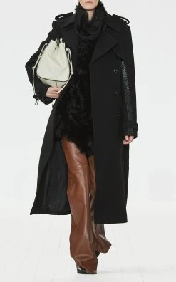 Chloé Leather Wide-Leg Pants 13 Chloé Leather Wide-Leg Pants -Lady Fashion Store chloe brown leather wide leg pants 4