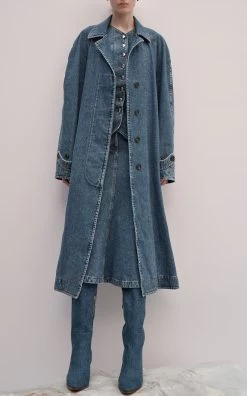 Chloé Oli Denim Boots -Lady Fashion Store chloe dark wash oli denim boots 2