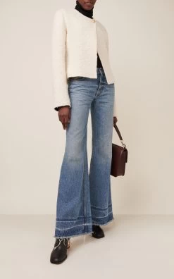 Chloé Recycled Cotton-Hemp Flared Jeans