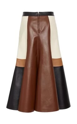 Chloé Patchwork Leather Midi Skirt 12 Chloé Patchwork Leather Midi Skirt -Lady Fashion Store chloe multi patchwork leather midi skirt 4