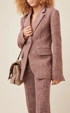 Chloé Wool-Blend Tweed Blazer