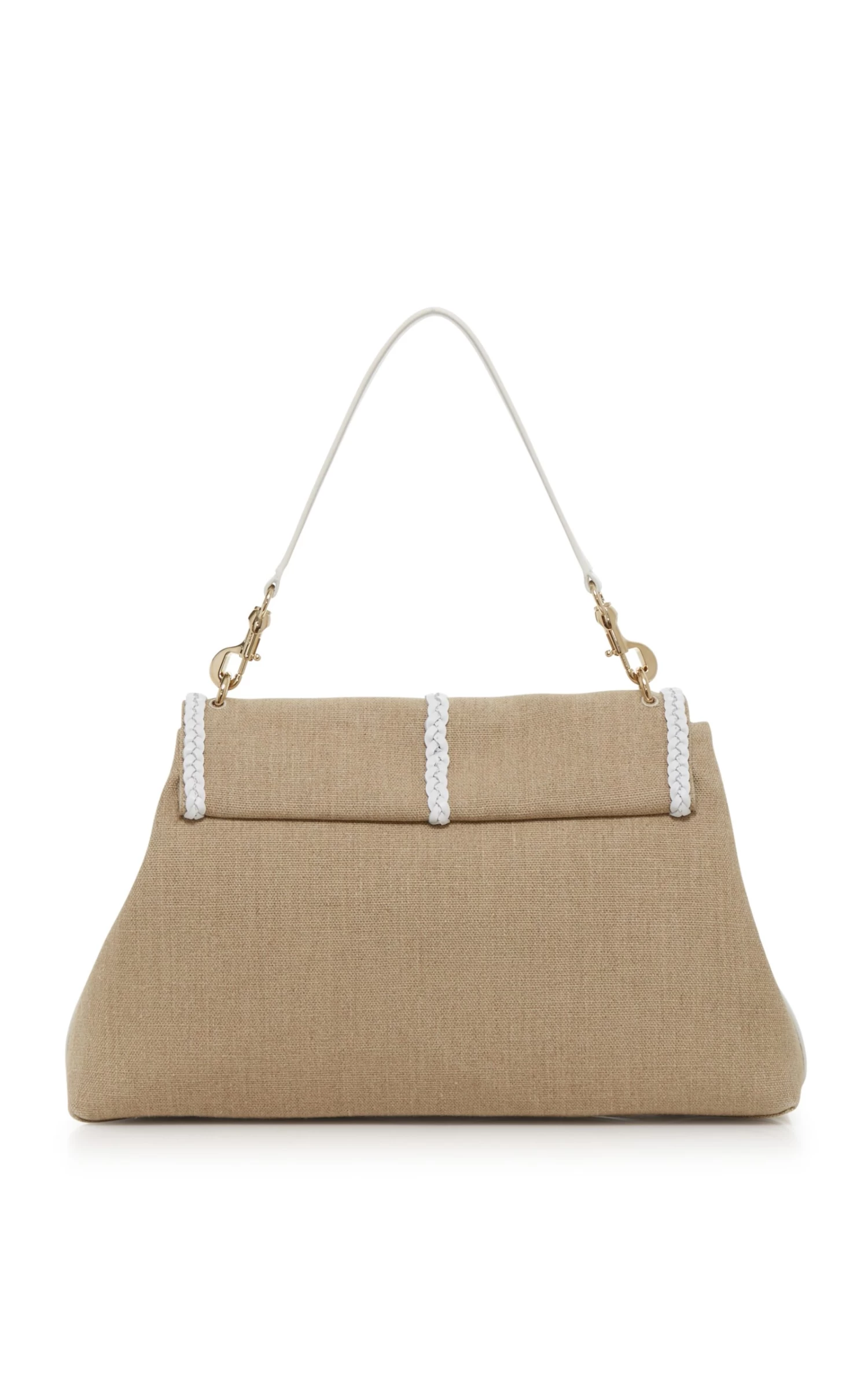 Chloé Penelope Leather-Trimmed Linen Hobo Bag 5 Chloé Penelope Leather-Trimmed Linen Hobo Bag - Image 3