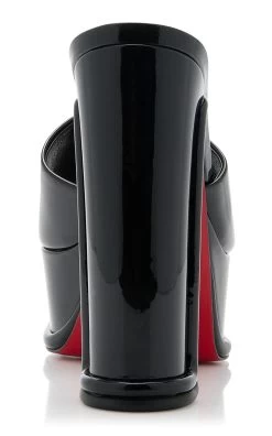 Christian Louboutin Amali 130mm Patent Leather Mules 7 Christian Louboutin Amali 130mm Patent Leather Mules -Lady Fashion Store christian louboutin black amali mule alta 130 patent lining 2